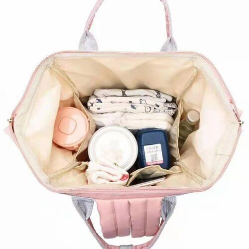 Premium Nylon Diaper Bag - Multicolor, Zipper Closure, 30L Capacity | Ideal for Newly Born, Customizable Size