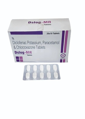 Diclofenac Potassium Paracetamol Chlorzoxazone Tablets - Medicine Grade, For Hospital and Clinic Use | Prescription Required, Store in Cool and Dry Place, Precautions Advised