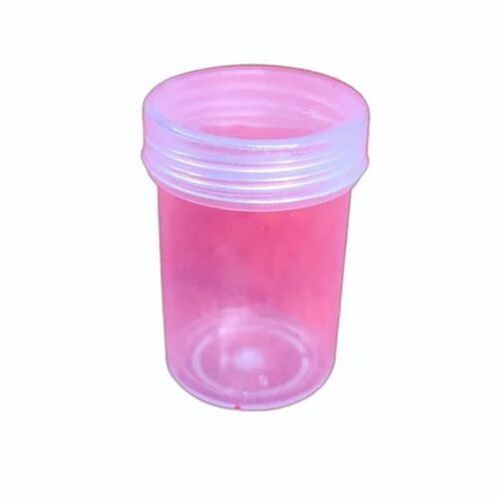 Empty Pill Box Jars Powder Cream - Polypropylene, 6x4x3 Inches, Transparent Round Container | Compact, Leak-Proof, Easy Access, Lightweight, Versatile Use
