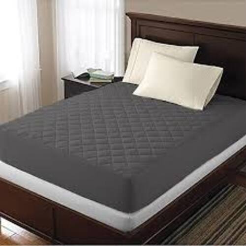 Fitted Mattress Protector - 72x78 Inches , Premium Quality Grey Cotton Fiber with Eco-Friendly Features