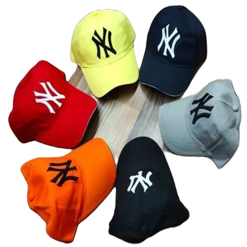 Men Designer Cap - Cotton, Free Size, Multicolor | Sporty Design with Embroidered Pattern, Casual Wear for Adults, Handwash Care