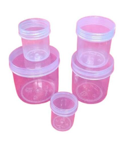 Plastic Container For Kapoor - Plastic Material, 25 Gm Size, Transparent Color | Compact Size, Leak-Proof, Easy Access, Lightweight, Versatile Use