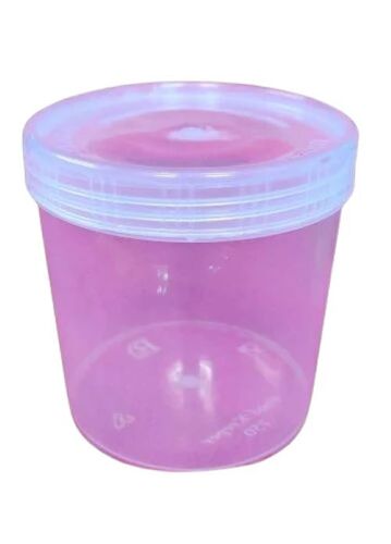 Premium Plastic Container - 1000 Ml, Leak-Proof Clear Round Design, Compact Size for Versatile Use