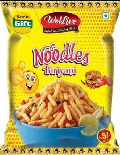 Wellive Noodles Biryani Fryums - Potato & Corn Flour, Roasted, Crunchy, Tasty | 6-Month Shelf Life, Snacking Delight