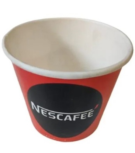 100ml Printed Paper Coffee Cup - Paper, 100ml Capacity, Multi-Color (Black, White, Red) | Ideal for Parties and Events, 195 GSM Quality