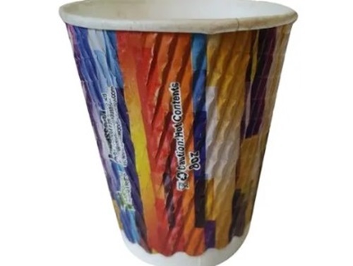200ml Printed Juice Paper Glass - Paper Material, 200gsm Thickness, Multicolor Design | Ideal for Beverages, Eco-Friendly, 3mm Thickness