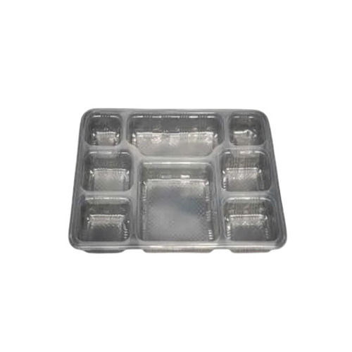 8 CP Plastic Disposable Meal Tray