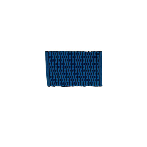 Cotton Door Mat - 16x24 Inches, Red Striped Pattern | Handwashable, Washable Cotton Material