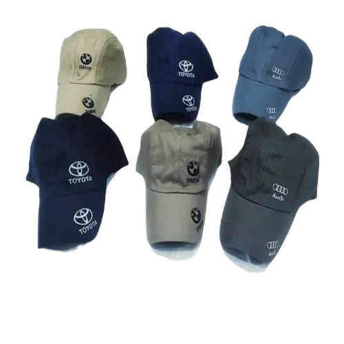 Cotton Embroidery Caps - Cotton Material Free Size Multicolor | Sporty Design Handwash Care Casual Wear for Men