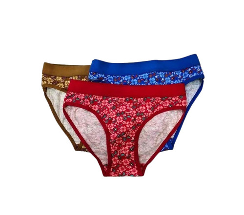 Cotton Bikini Panties - Size 28-42, Multicolor Printed Design | Fade, Wrinkle, Shrink Resistant, Breathable & Skin-Friendly