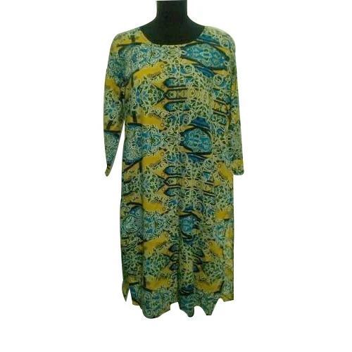 Elegant Print Ladies Colored Kurti