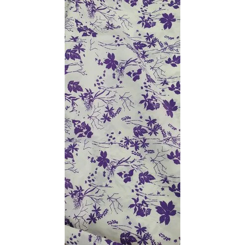 Flower Printed Cotton Fabric - 110 GSM 58 Inches Wide Multicolor | Machine Washable Woven Pattern Ideal for Garment Industry