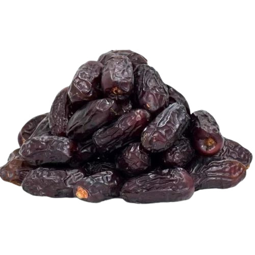 Fresh Safawi Kalmi Dates - 5 Kilograms, Sweet Taste, 100% Pure, Elongated Shape, Frozen Style, Very Good Quality, Black Color, Common Cultivation, 6 Months Shelf Life