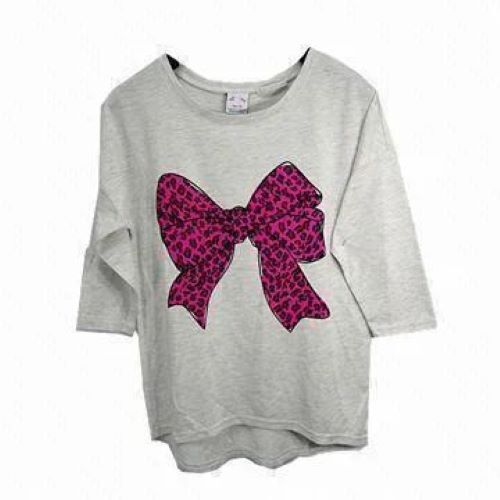 Girls Fancy T-Shirt - Premium Cotton Blend, Grey And Red, Soft Fabric, Breathable Material, Stretchable Fit, Skin-Friendly, Elastic Waistband, Short Sleeves, Polo Collar