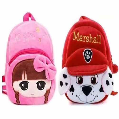 Kids Soft Toy Bags - 15 x 12 x 5 Inch | Premium Quality, Ivory White, 5Kg Capacity, Ideal for Ages 3 to 5