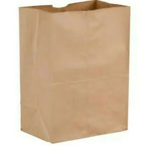 Kraft Paper Carry Bag - 500gm to 2 Kg Capacity | Biodegradable, Plain Brown Kraft Paper