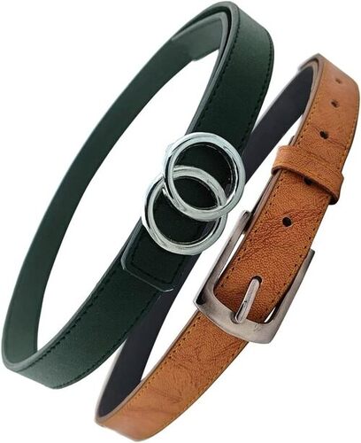 Stylish Ladies Leather Belt - High-Quality Faux Leather, Adjustable Fit for Comfort, Elegant Buckle Options, Durable and Long-Lasting with Various Colors and Patterns