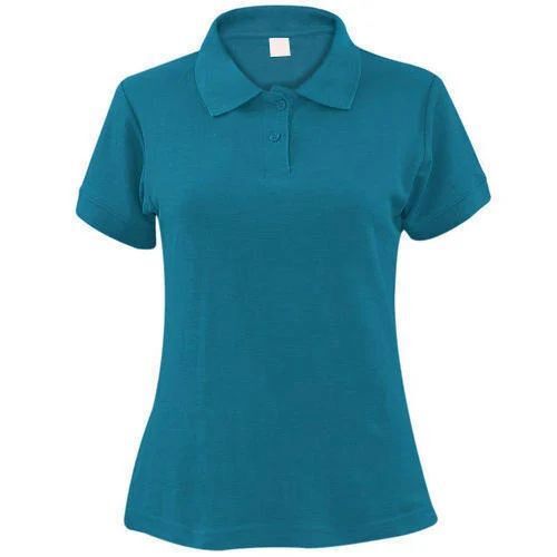 Ladies Collar Neck T Shirt