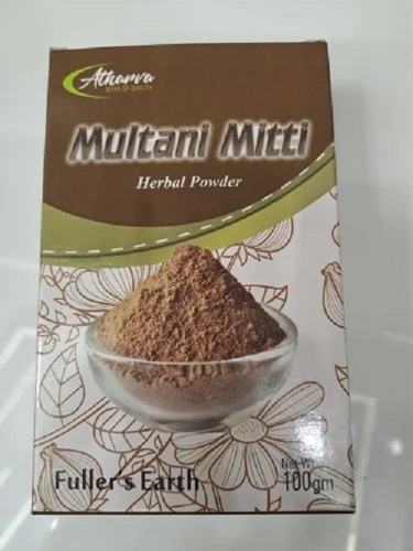 Multani Mitti Powder - Herbal Medicine Grade, Dry Place Storage | Pure Herbal Ingredients, Natural Skin Benefits