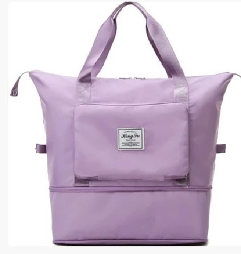 Nylon Folding Travel Bag - Lightweight & Spacious, Tested for Quality Standards - Long Lasting Finish, Easy to Carry