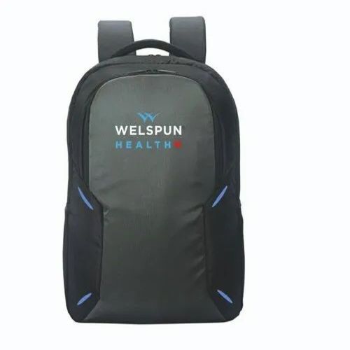 Promotional Laptop Backpack Bag - Premium Quality Polyester, Handwash Care - Optimum Black Design