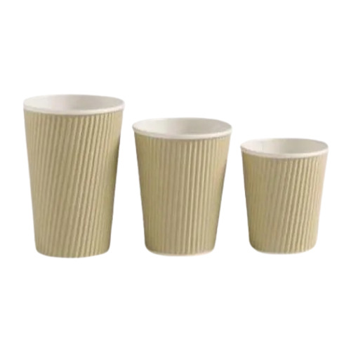 Ripple Paper Cups - High-Quality Paper, White | Insulated, Eco-Friendly, Leak-Proof Design for Hot Beverages