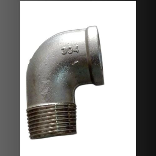 Stainless Steel Pipe Elbow - Color: Silver