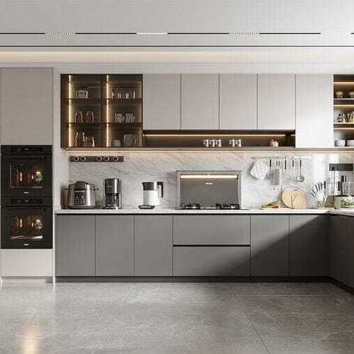 Wood Modular Kitchen