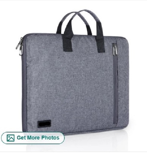 Zipper Closure Polyester Plain Laptop Sleeve Bag