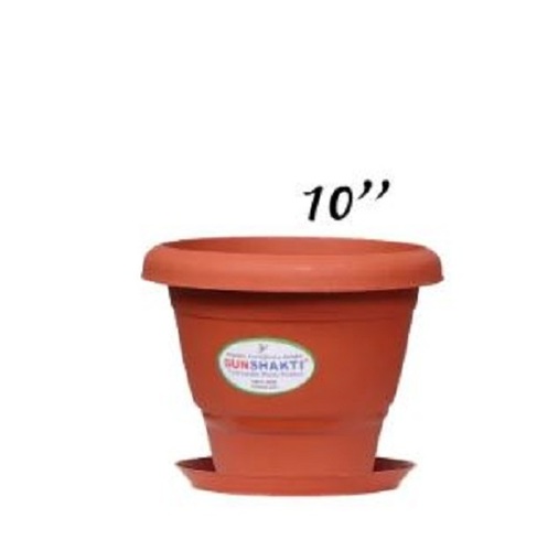 10 Inch Round Plastic Flower Pot