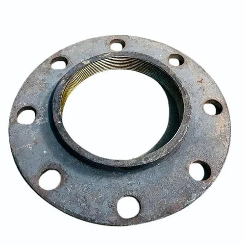 6 Inch MS Non Radius Forging Flange - Mild Steel, Round Shape, Silver Color | Corrosion Resistant, Rust Free, Highly Pure, Durable, High Strength
