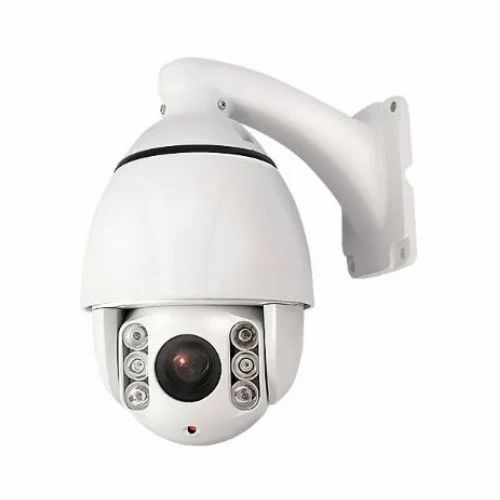 Auto Rotating CCTV Camera - Mild Steel, Optimum Quality, White Dome Style | Good Condition, IR Range 25-30 m, Waterproof, Remote Control