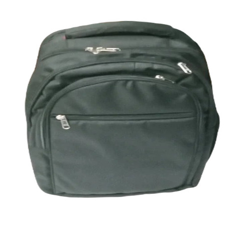 Black Polyester Fancy School Bag - Moisture Proof, Zipper Top Design, Stylish Backpack Style