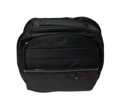 Black Fancy School Bag - Polyester Material, Zipper Closure, Moisture Proof | Ideal Backpack for Students