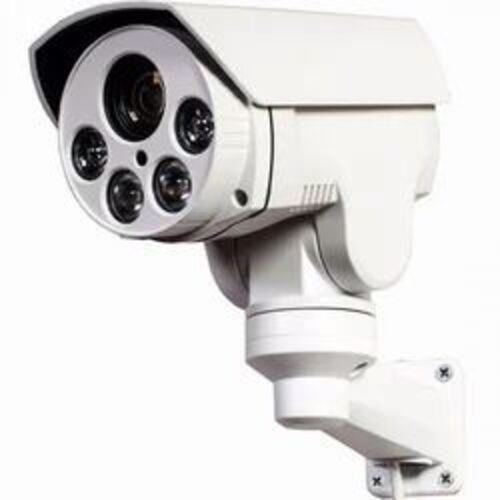 Bullet CCTV Camera - Premium Quality, Day & Night Vision | Wired, White Mild Steel, 15-20m Range for Hotels & Stations