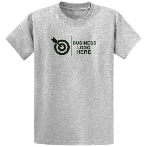 Corporate T Shirt - Cotton Regular Fit Grey 180 GSM | Short Sleeves Polo Collar Light Weight Breathable Washable Plain Design
