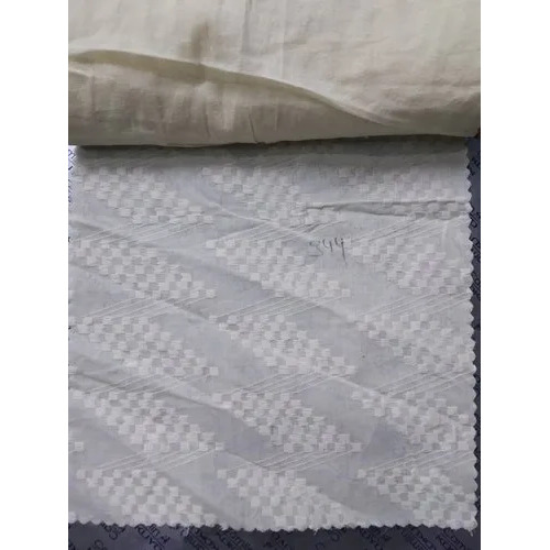 Cotton Linen Fabric - 100% Cotton, 44-45 Meter Width, White | Breathable, Moisture-Wicking, Lightweight, Soft Yet Durable, Versatile for Shirts and Dresses