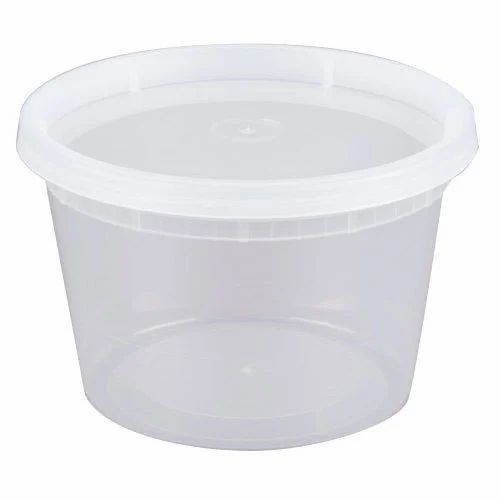 Disposable White Plastic Food Container