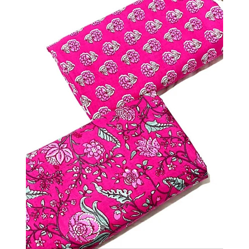 Floral Printed Cotton Fabric - Lightweight, Multicolor, 37 Inches Wide | Soft, Breathable Material for Summer and Spring Outfits