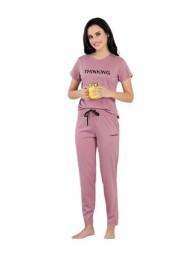 Ladies Co Sets - Premium Quality Cotton Blend, Pink Color | Trendy Designs, Comfortable Fabric, Short Sleeves, Breathable, Anti-Wrinkle, Quick Dry