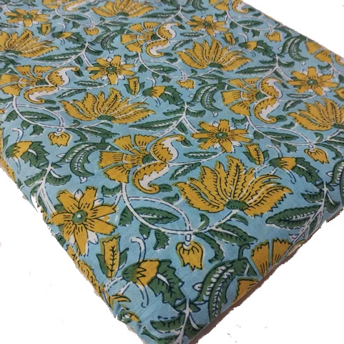 Multicolor Floral Printed Cotton Fabric - 100% Cotton, 44-45 Inch Width | Lightweight, Smooth Finish, Ideal for Summer & Spring Apparel