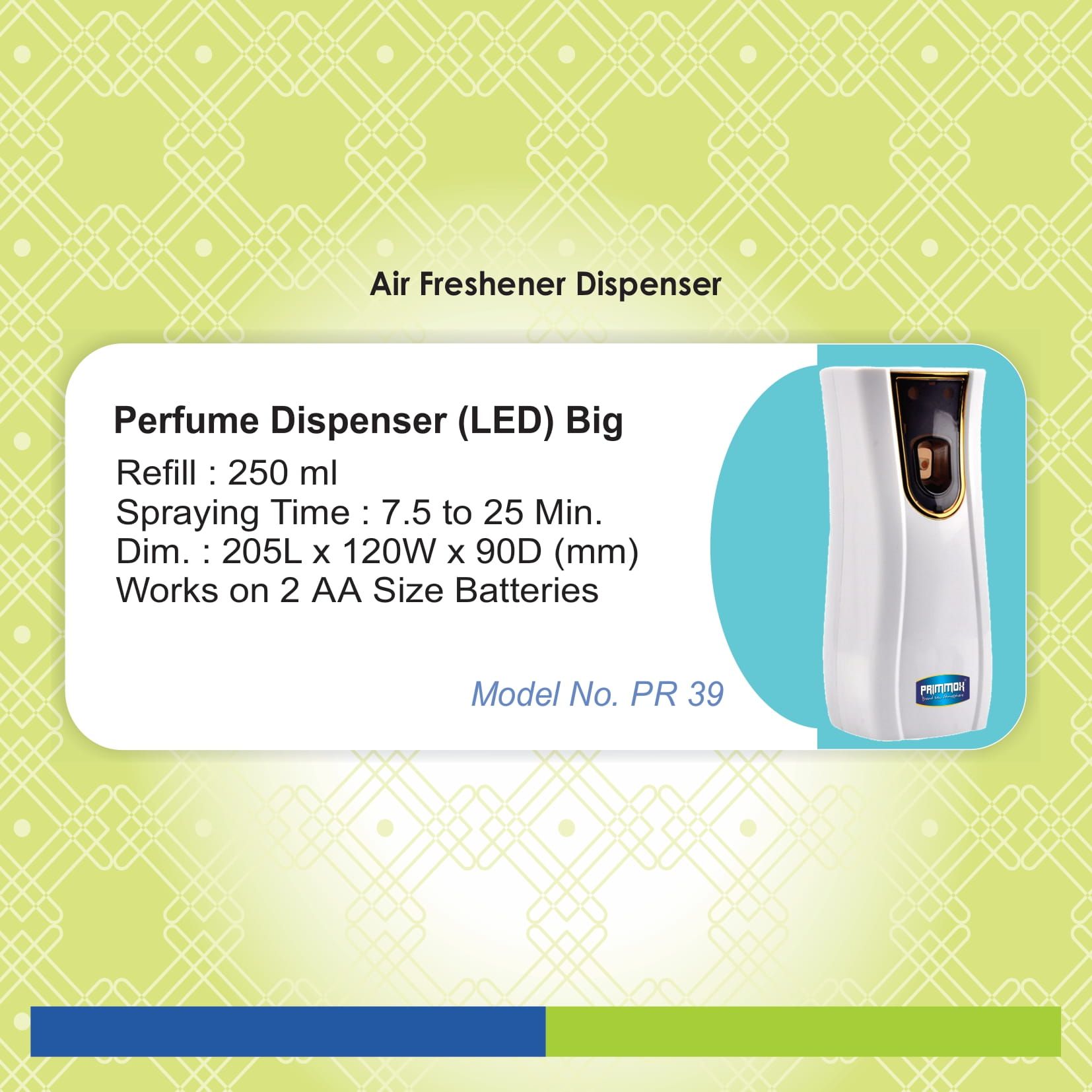 Perfume Dispenser (LED) Big - Refill : 250 ml - PR : 39