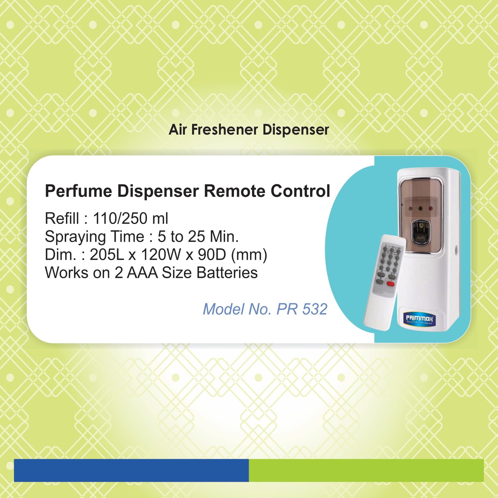 Perfume Dispenser Remote Control - Refill : 110 / 250 ml - PR : 532