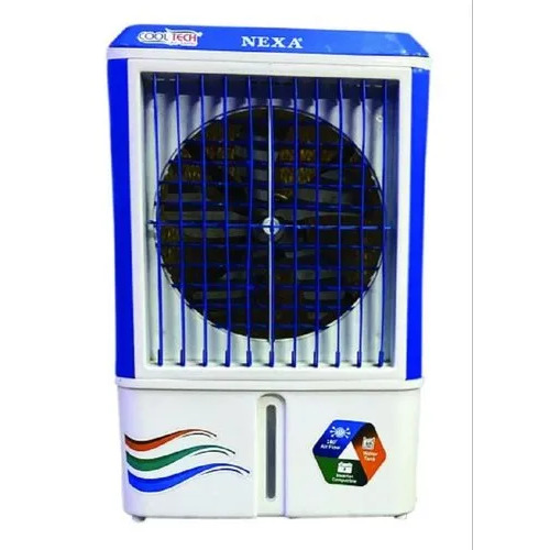 Plastic Body Air Cooler - 70L Capacity, 50 ft Air Throw Coverage | Hybrid Pads, Multicolor, Manual Cleaning, Ideal for Home and Industry