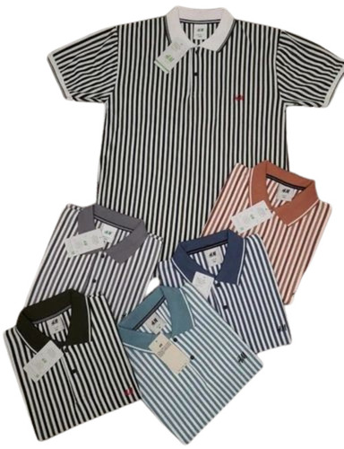 Polo Dri Fit T Shirt - Cotton, Available in S, M, L, XL Sizes | Light Weight, Breathable, Printed Pattern, Short Sleeves, Polo Collar, All Colors for Men