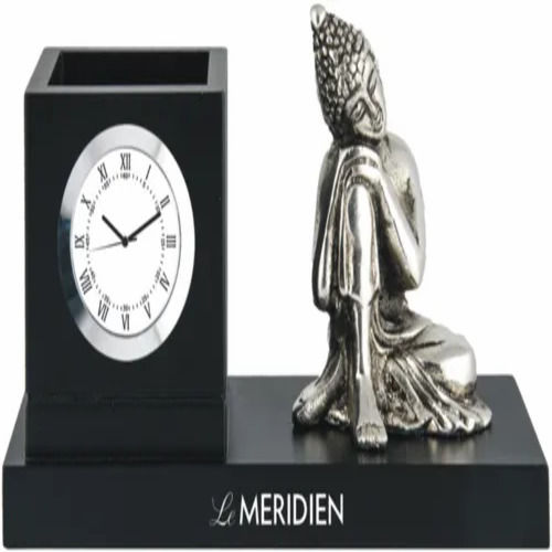 Promotional Table Clock - Premium Quality, Polished Finish | Customizable Size, Round Shape, Multicolor Display