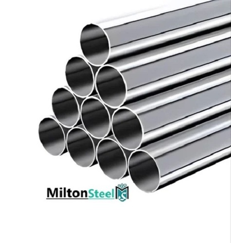 Round Stainless Steel Pipe - Seamless, Corrosion Resistant, High Strength, Durable, Silver Finish | Ideal for Structural Applications