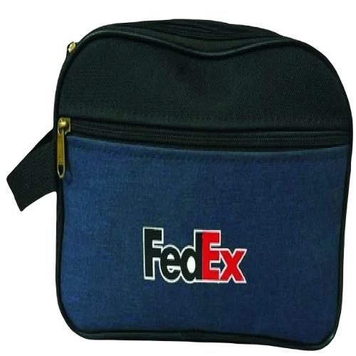 Toiletry Kit Bag - Polyester, Travel Size, Blue | Moisture Proof, Zipper Top Closure, Machine Made, Multisize Style