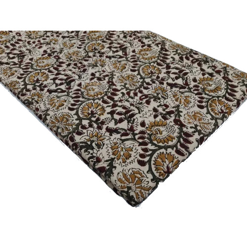 Bagru Printed Traditional Fabric - 44 - 45 Inch Width Multicolor Woven Hand Block Print | Eco-Friendly Soft Breathable Ideal for Ethnic Garments