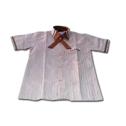 Buttom Closure School Girls Shirt